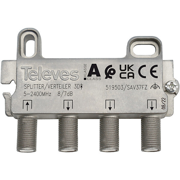 Televes Abzweiger 3f 7dB, 5-2400 MHz SAV37FZ